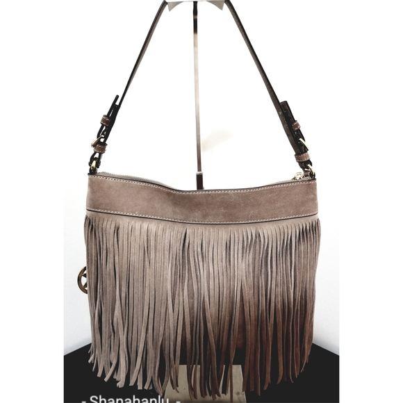 Michael Kors Billy Suede Fringe Shoulder bag - Picture 4 of 11